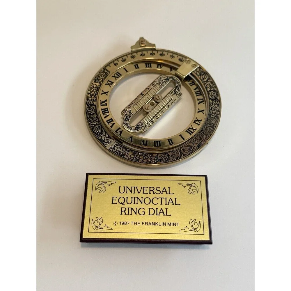 Vintage The Franklin Mint 1987 Vintage Universal Equinoctial Ring Dial
